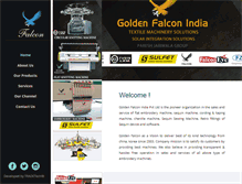 Tablet Screenshot of goldenfalconindia.com